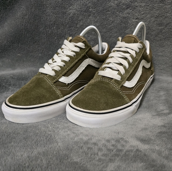 Vans Shoes - Vans Olive Green Suede Old Skool Sneakers